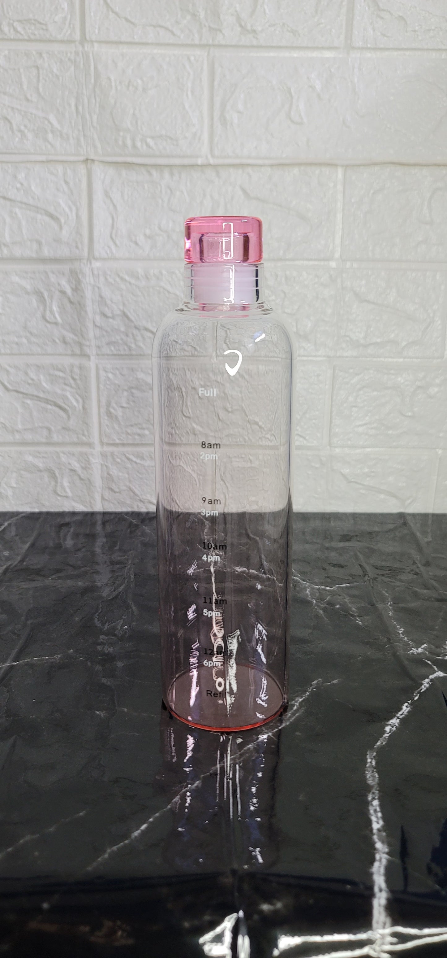 500ml Glass Bottle with Time Marker & Cover