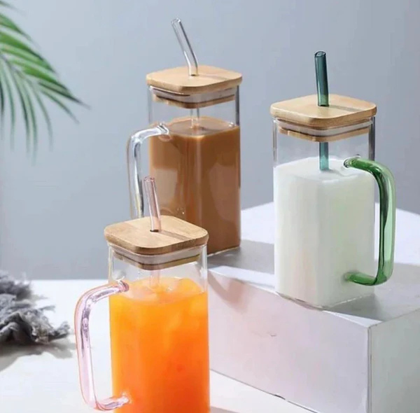 Square Glass Sipper