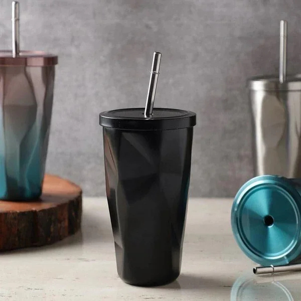 Rainbow Stainless Steel Mug – Insulated Glass-Style Cup (Black Unavailable)