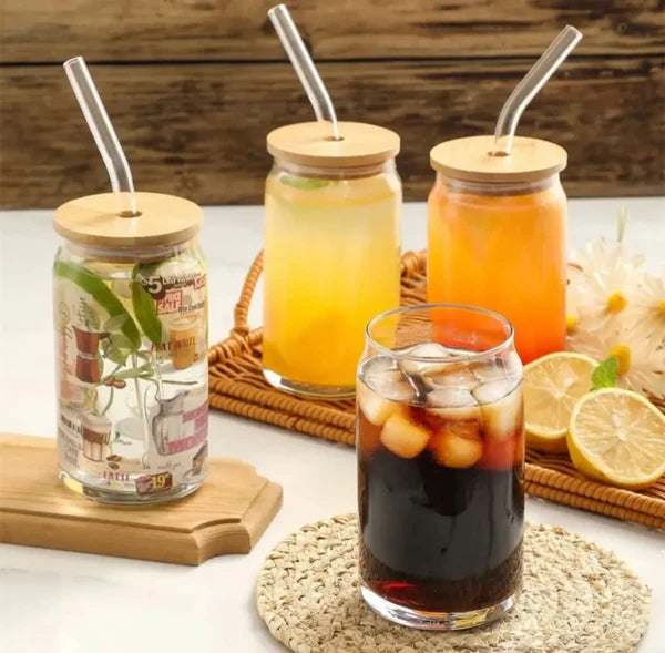Plain Round Glass Sipper