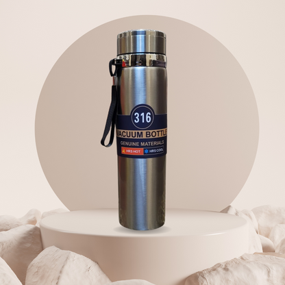 Premium Stainless Steel Vacuum Flask - 1000 ml (Hot & Cold)