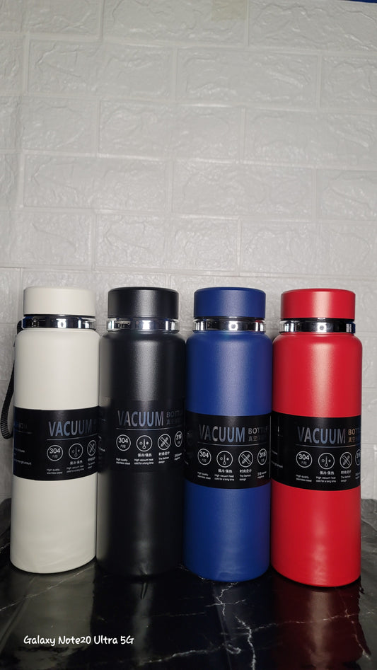 1000ml Stainless Steel Vacuum Sports Bottle – Hot & Cold Insulated Thermos Flask