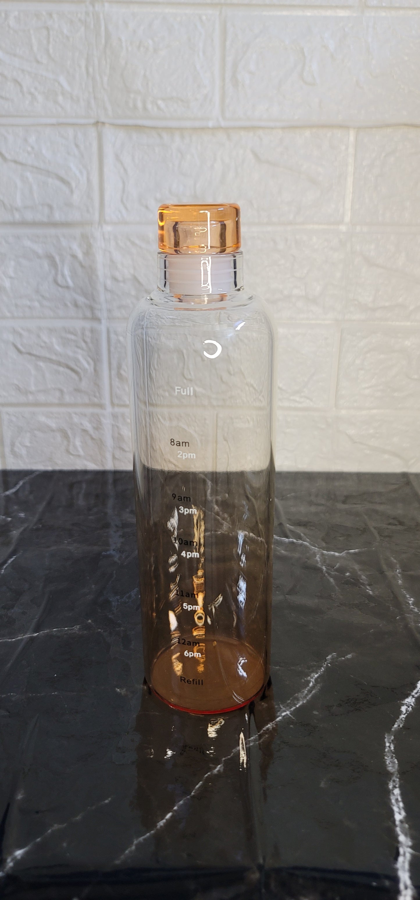 500ml Glass Bottle with Time Marker & Cover