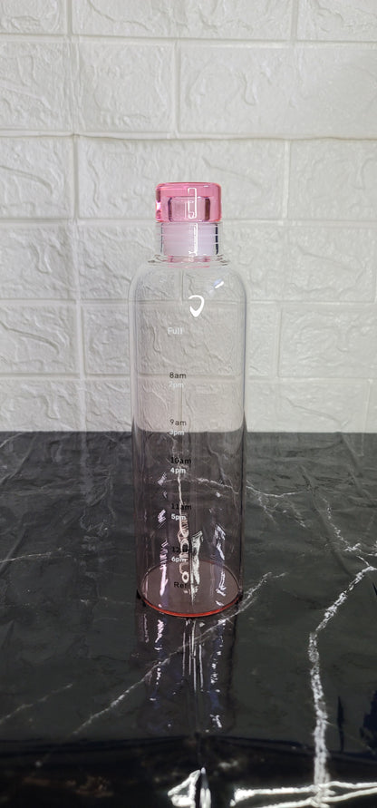 500ml Glass Bottle with Time Marker & Cover