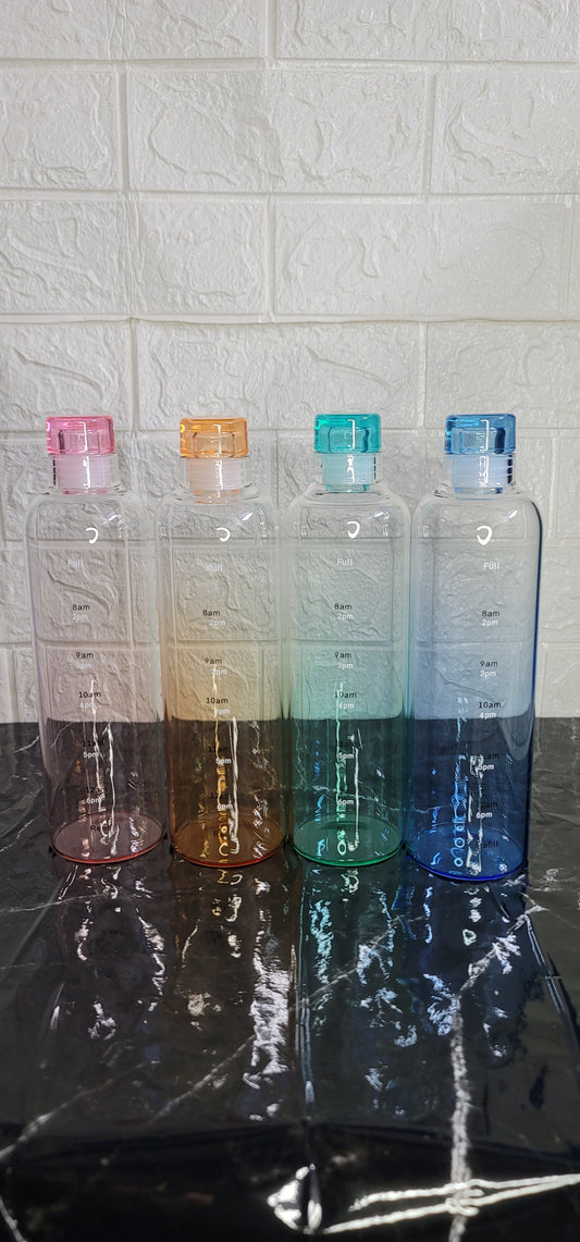 500ml Glass Bottle with Time Marker & Cover