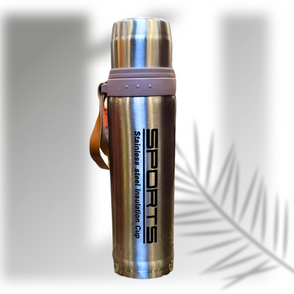 750 ML Sports Stainless Steel Vacuum Flask – Hot & Cold Insulation Bottle