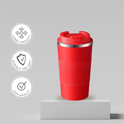 17oz/510mL Thermos Coffee Cup | Double-Walled | Leak-Proof & Insulated