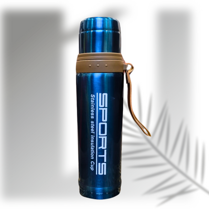 750 ML Sports Stainless Steel Vacuum Flask – Hot & Cold Insulation Bottle