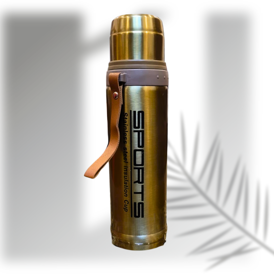 750 ML Sports Stainless Steel Vacuum Flask – Hot & Cold Insulation Bottle