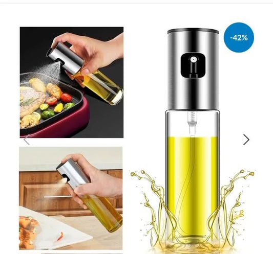Oil Spray Bottle – Refillable Kitchen Mister for Cooking & Baking