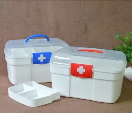 Large Medicine Storage Box – Multi-Compartment Organizer