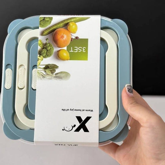 Airtight Food Storage Containers – 3-Piece Set for Kitchen Organization