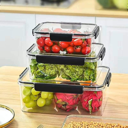 3-Piece Airtight Food Storage Container Set – Leakproof & Stackable