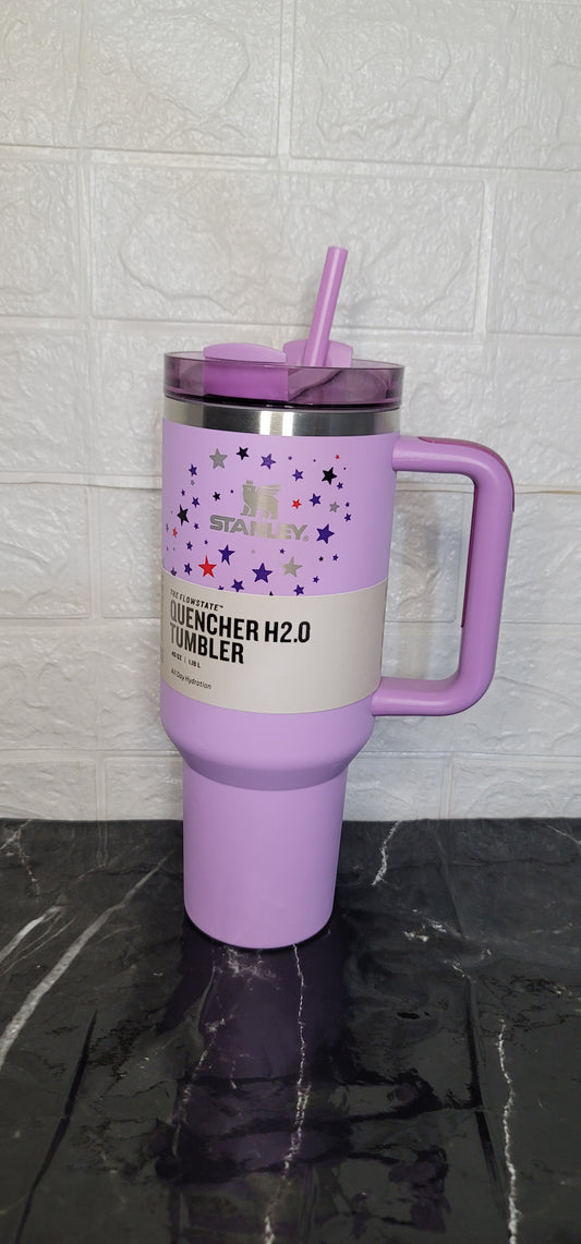 Stanley The Quencher H2.0 FlowState™ Tumbler - 40oz Lavender Stars Edition
