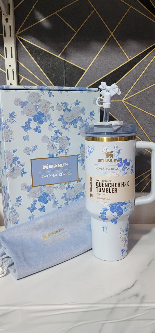 Stanley x LoveShackFancy 40 OZ Quencher Tumbler – Everblooming Rosettes Edition